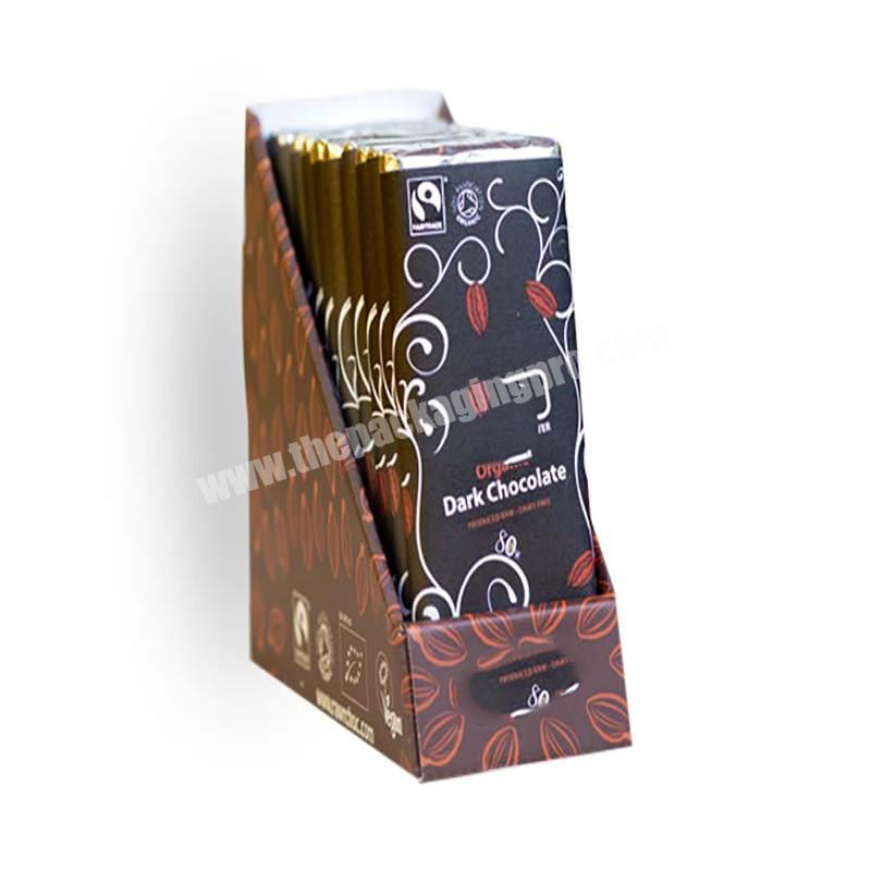 Cheap factory Cardboard Counter Display Box,PDQ CDU Corrugated Paper Chocolate Display Box