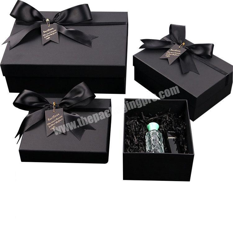 Cheap Factory Price Perfume Boxes Custom Paper black cosmetic packaging boxs