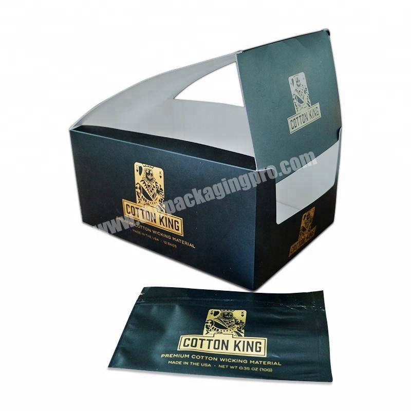 Cheap Foldable Display 350 Gsm Luxury Custom Printed Recycled Packaging Paper Box
