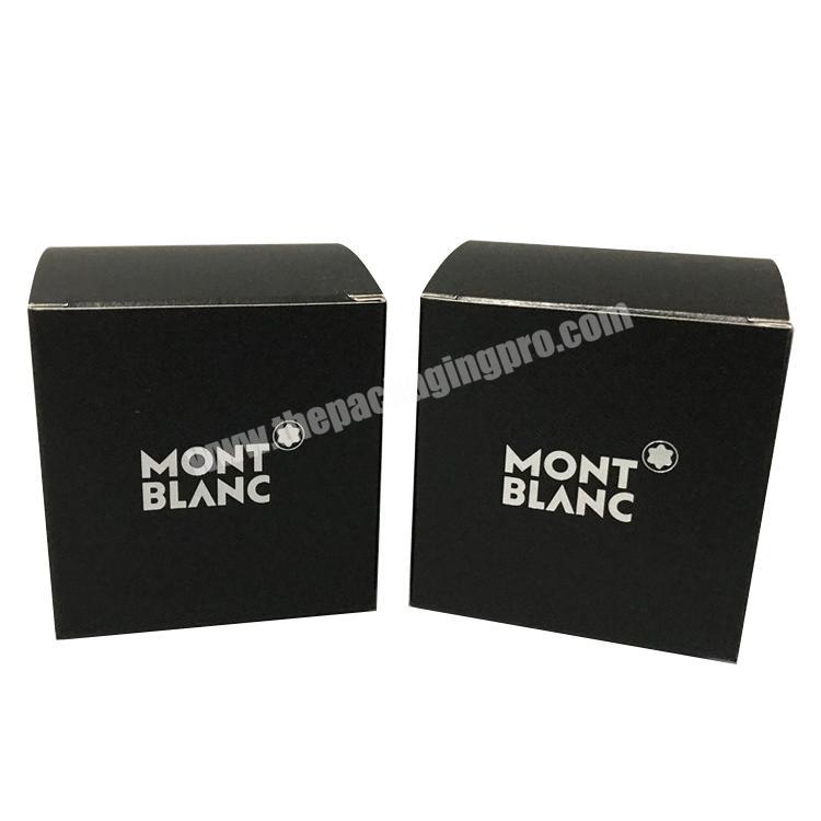 Cheap Luxury Matt Black Small Perfume Soap Tea paper Boxes Packing Printing Foldable Square Gift Paper Box Packaging Custom Logo
