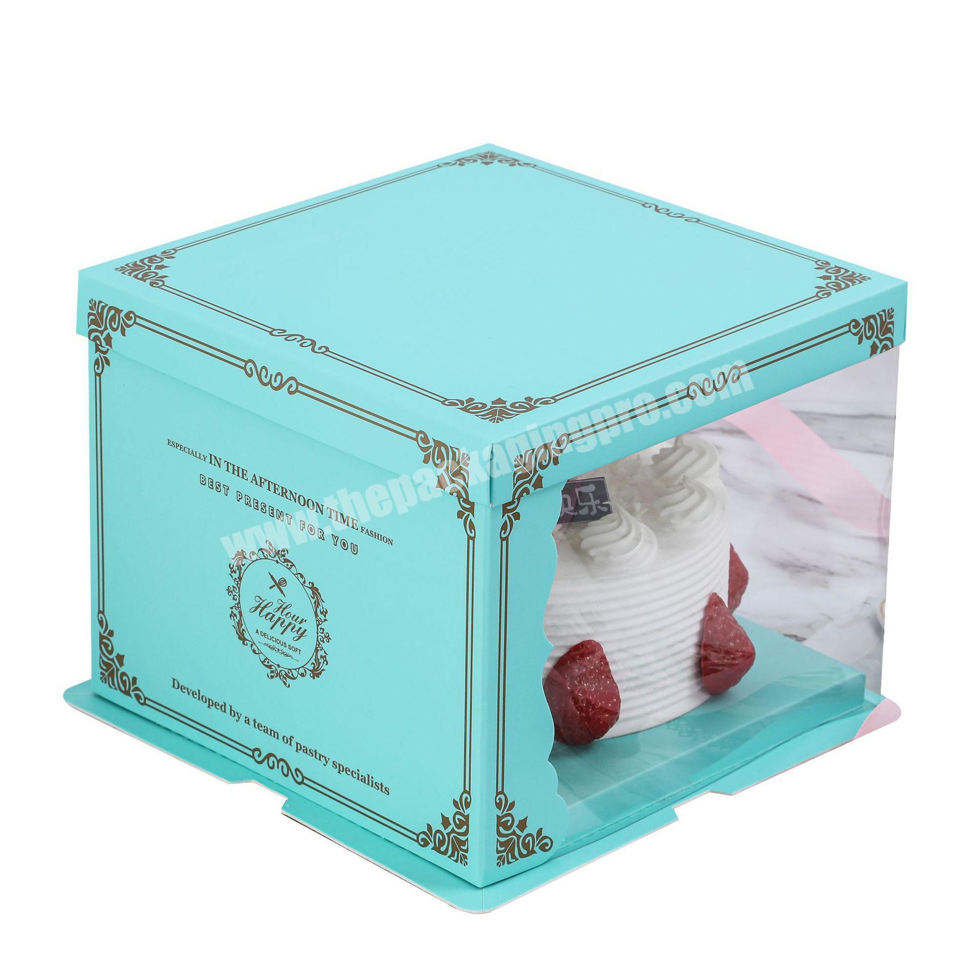 Cheap price cake box wholesale custom cake boxes plastic cake box with factory price