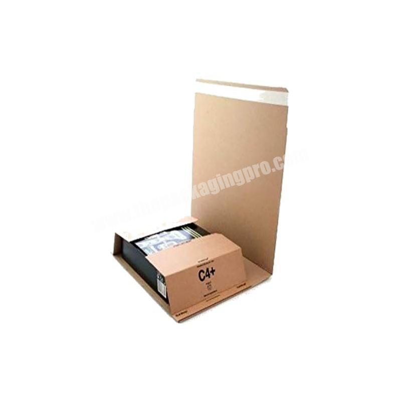 Cheap price corrugated packaging book mailer gusset shipping mailing box for book