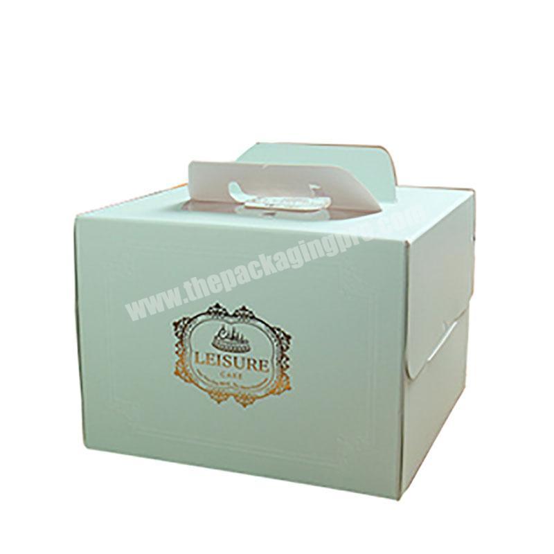 Cheap Price Custom 6 Inches White Card  Cake Box