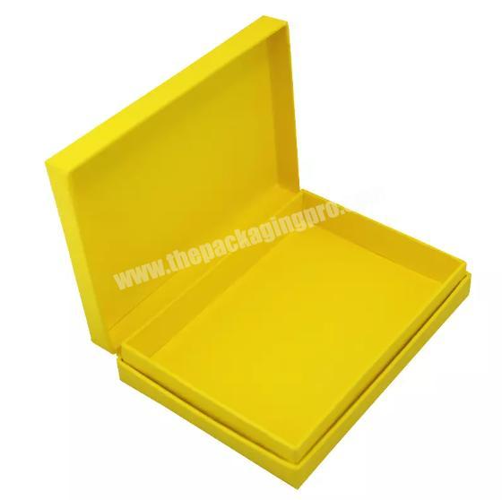 Cheap price High Quality Printing Linen Paper Luxury Cardboard Flip Top Ribbon Closure USB photo Gift Box