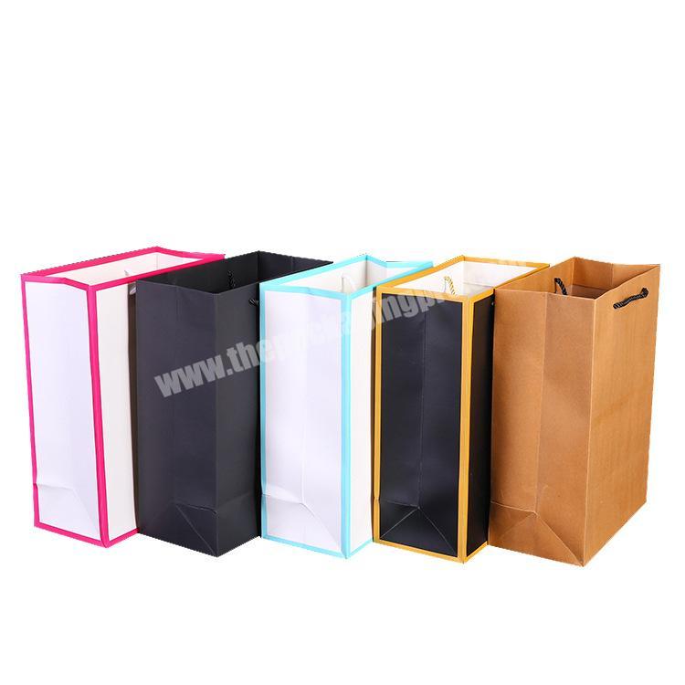 Cheap price paper bag print thank you paper bag kraft for gift packaging
