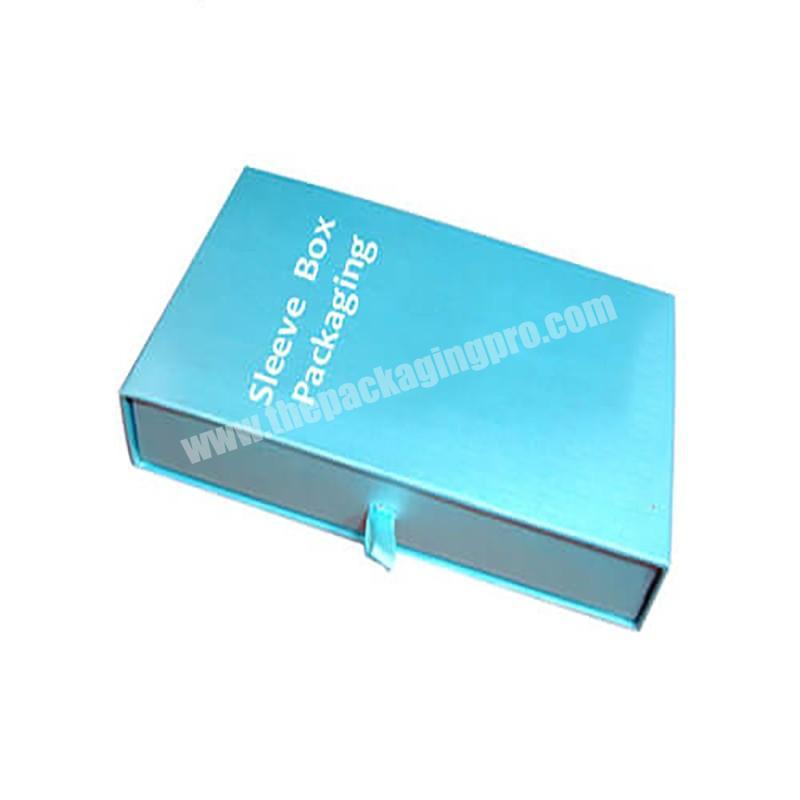 Cheap price slide out open tray and sleeve paper cardboard jewelry packaging drawer gift box