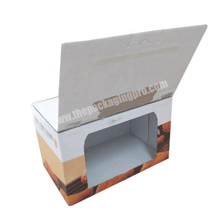 Cheap recycle paper packing corrugated box for fast food