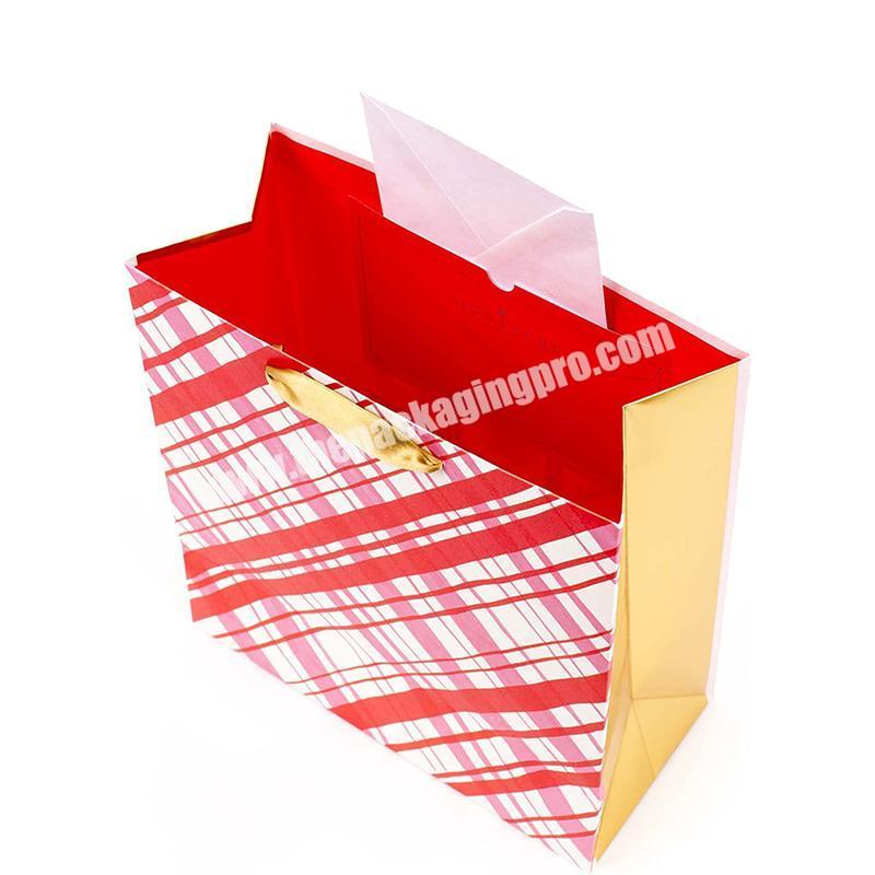 Cheap wholesale custom brand logo printing kraft bag packaging gift paper bags