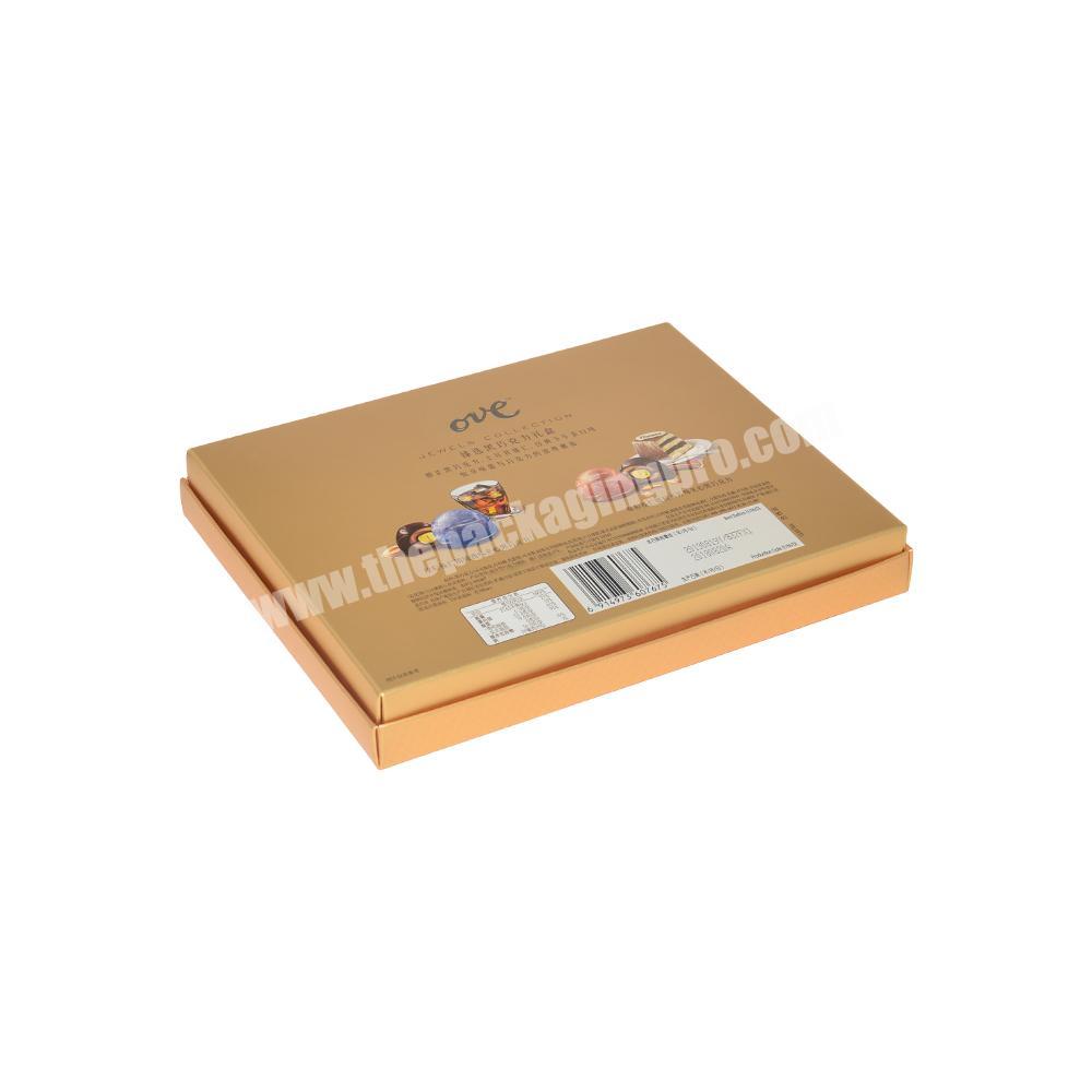Cheaper Cardboard Box For Chocolates Packaging, Chocolates Gift Box With Food Grade Plastic Tray Insert