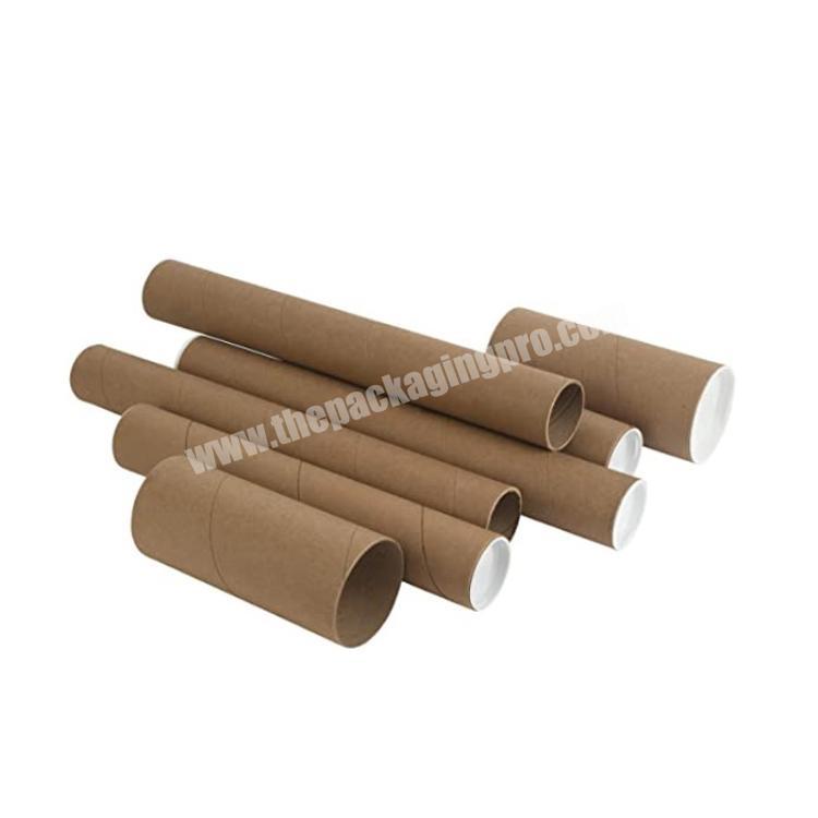 Cheapest Kraft Mailing Shipping Tubes with White End Caps by Products