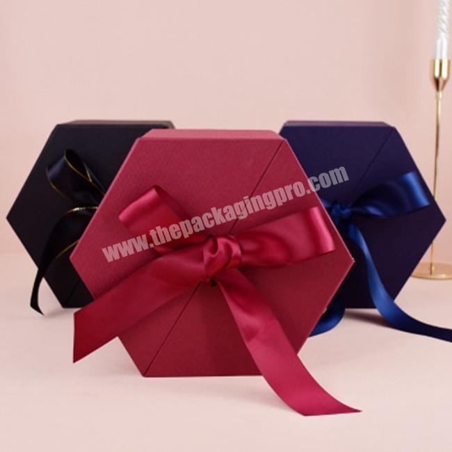Chic Double Cover Design Surprise Creativity Birthday Hexagon Gift Box