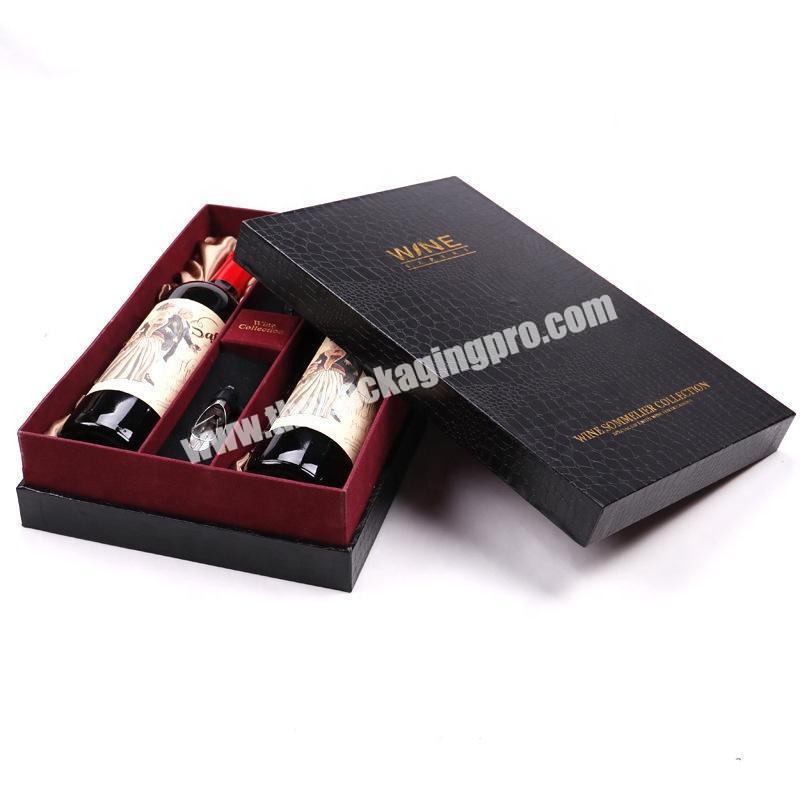 China cardboard gift box wine glass packaging boxes with insert
