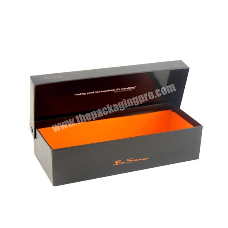 China Custom logo printed wholesale high quality low cost cardboard paper sock packaging box for socks apparel