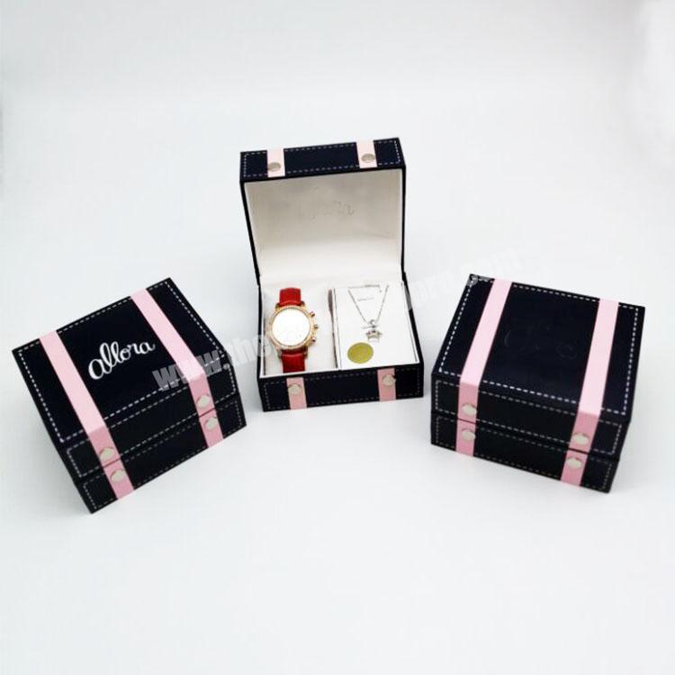 China custom Luxury Pu Paper Watch Packaging gift  Box