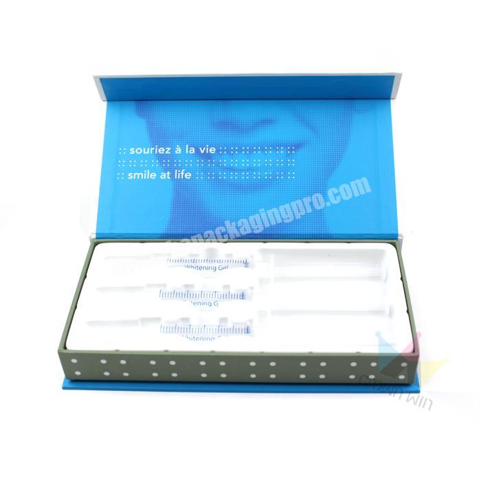 China Direct Factory Custom Printed Cardboard Paper Professional Medicine Injector Magnet Box Packaging Insert Blister
