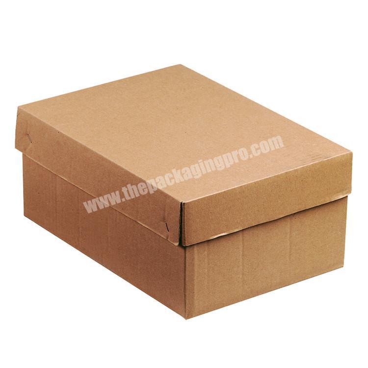China E Flute PackingExpress Carton Box For Shoe Kraft Corrugated Paper storage Shoe Boxes