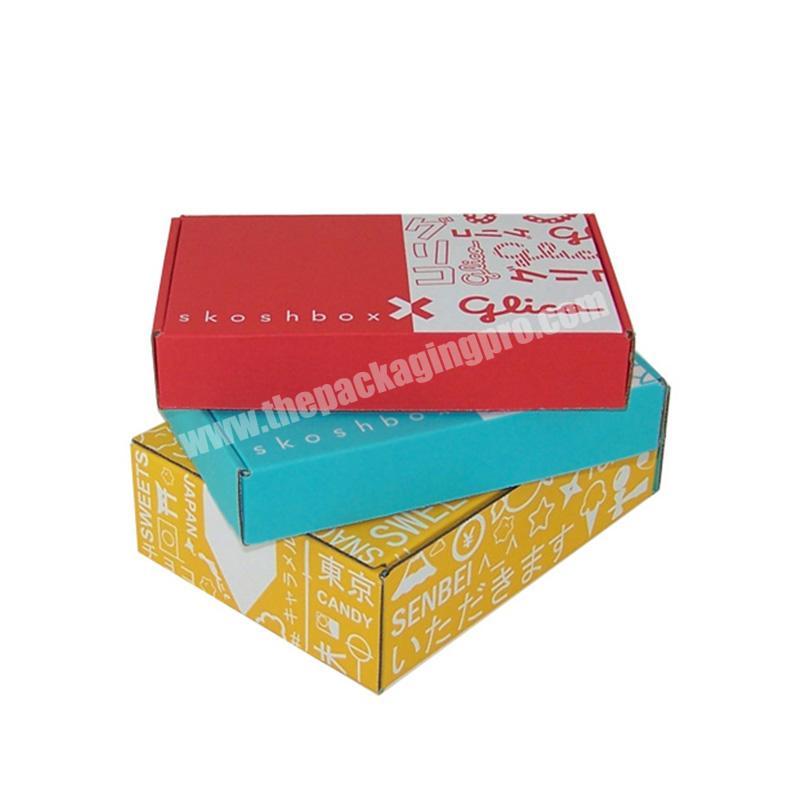China emballage en papier Papier verpackung Custom Folding pantone 4 Color Printing Corrugated Store Mailing Packaging Boxes