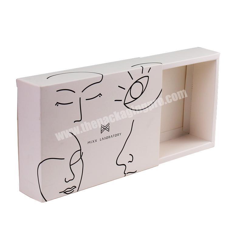 China emballage en papier Papier verpackung Customize Printing Logo Drawer Boxes Cardboard Sliding Gift Box