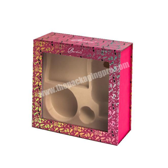 China emballage en papier Papier verpackung wrap box packaging custom small transparent printed pet pvc cosmetics gift box