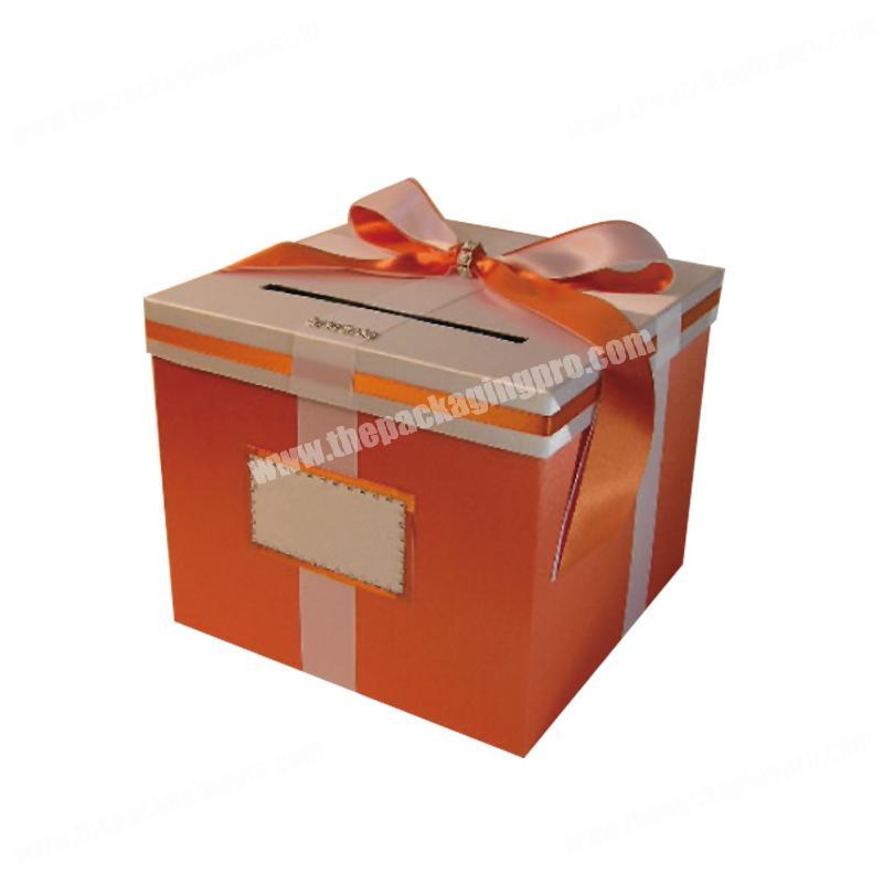 China factory cardboard luxury wedding favors door christmas present packaging paper gift box