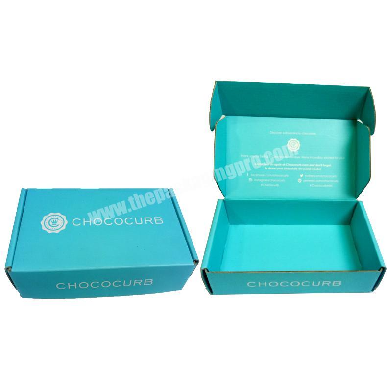 China factory cosmetic cardboard box packaging biodegradable corrugated printed boxes for package