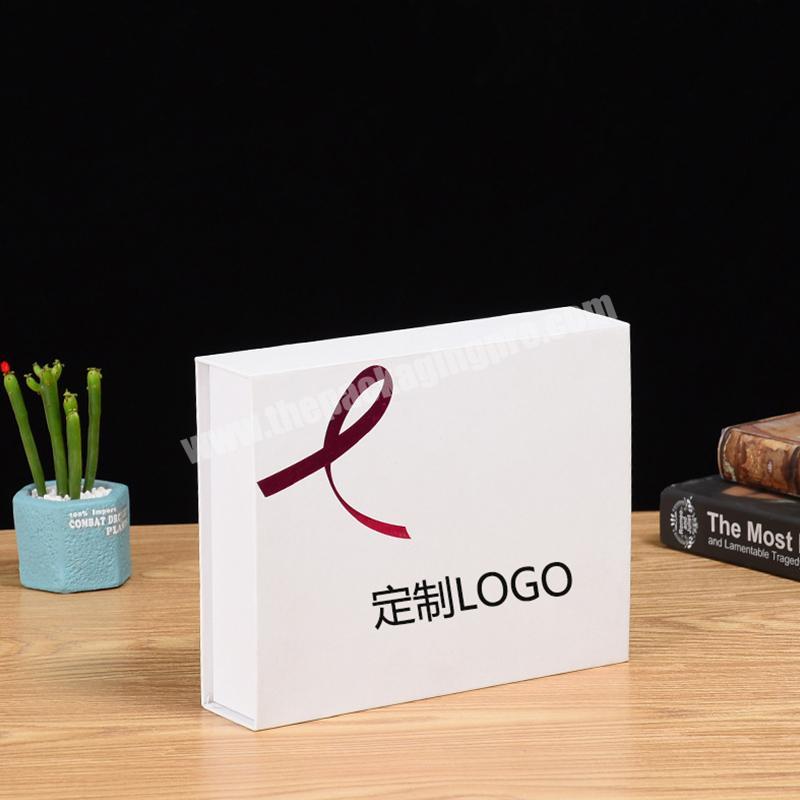 China Factory Creative customized cosmetic packaging paper gift box magnetic gift box with logo customized