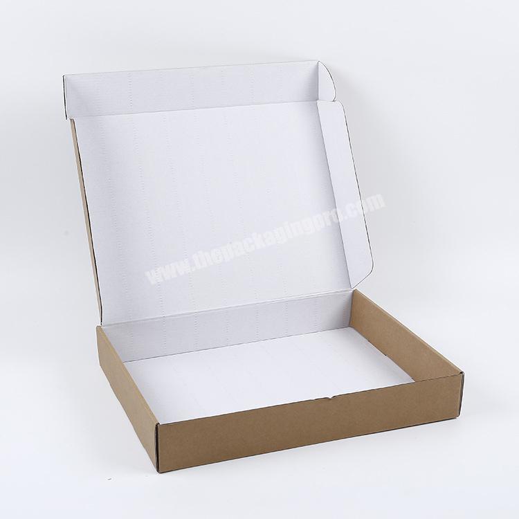 China factory custom logo brown shipping foldable paper box cardboard