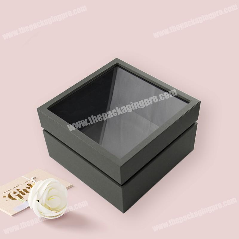 China factory custom logo luxury cardboard paper printed gift packaging lid and base boxes