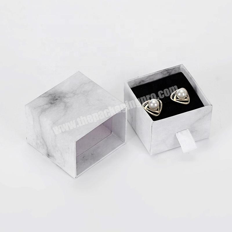 China Factory Customization Paper Cardboard Pearl Earrings Drawer Boxes, Jewelry Paper Packing Box