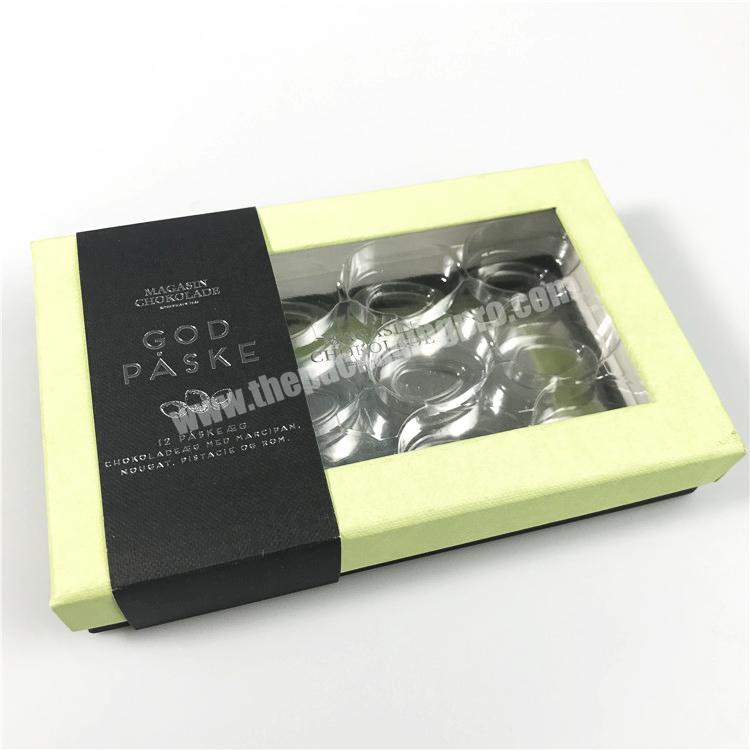 China Factory direct supply Chocolate Gift Boxes With Plastic Tray best quality