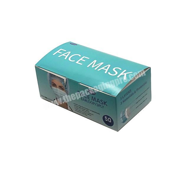 China factory Manufacturing Production Custom Face Mask Packaging Box