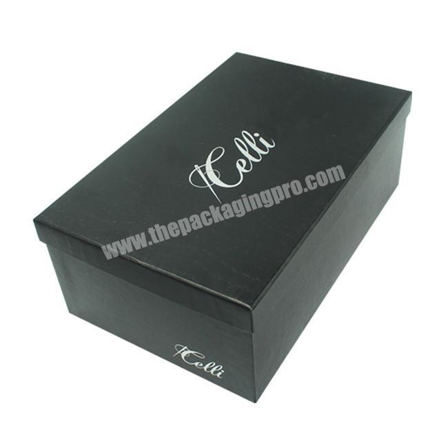 China Factory Printing New Design Cardboard Black Shoe Box, Wholesale Custom Drop Front Clear Flower Shoe Box