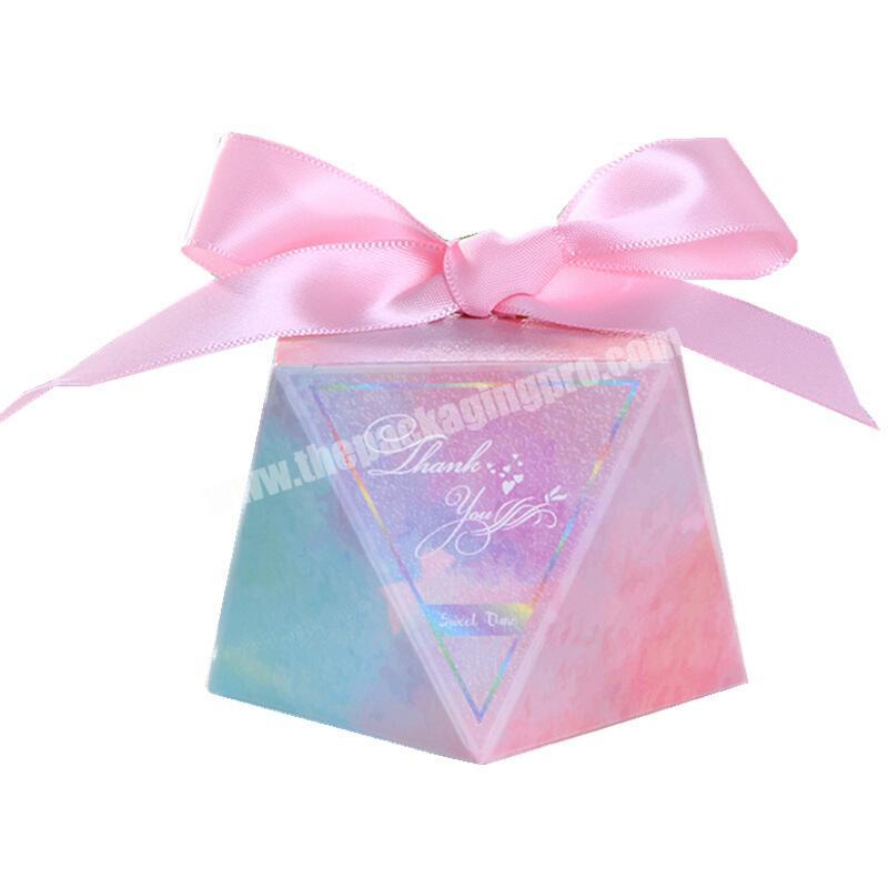 China factory supplier custom logo printed luxury gift candy chocolate favor wedding gift boxes set