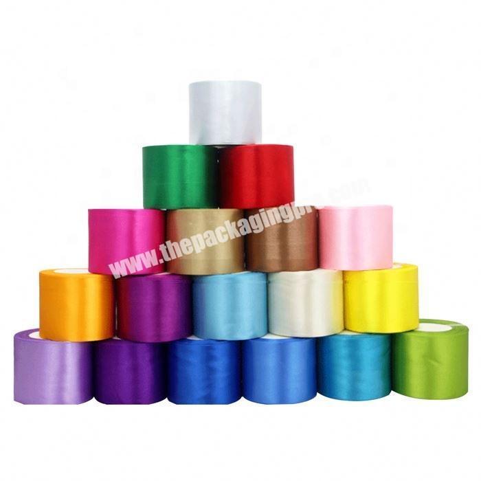 China factory wholesale polyester 5 inch satin ribbon flowers for gift packing