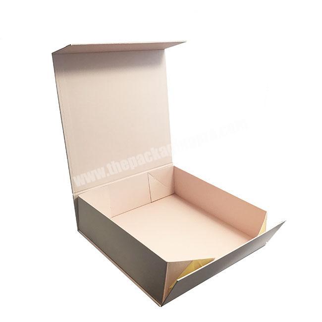 China Fashion Luxury Gift Paper cardboard clamshell  Box For Garments gift Folding Clothing Boxes Packaging