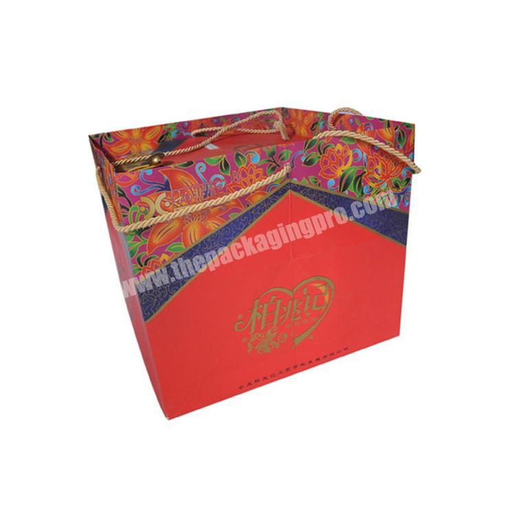 China gift paper bag manufactures customize candy color paper bag