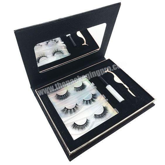 China Hot Selling Wholesale Custom Luxury Cardboard Magnetic False Eyelash Boxes Paper Packaging Gift Box