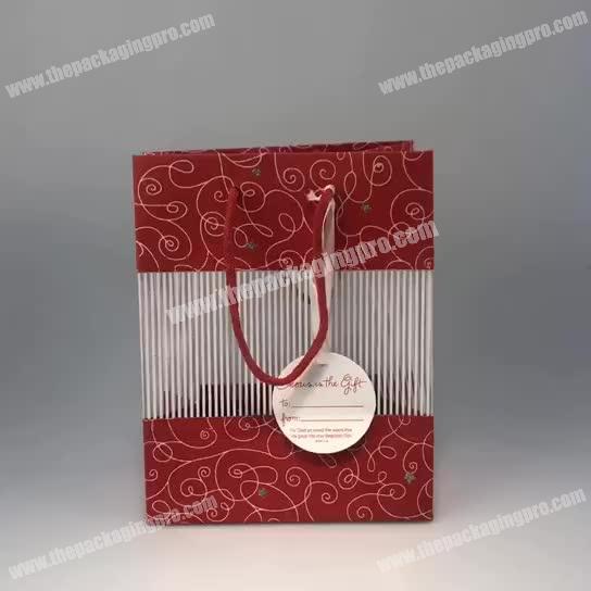 China manufacture Beautiful Durable Latest Large Present Paper Packaging Custom Gift Bag