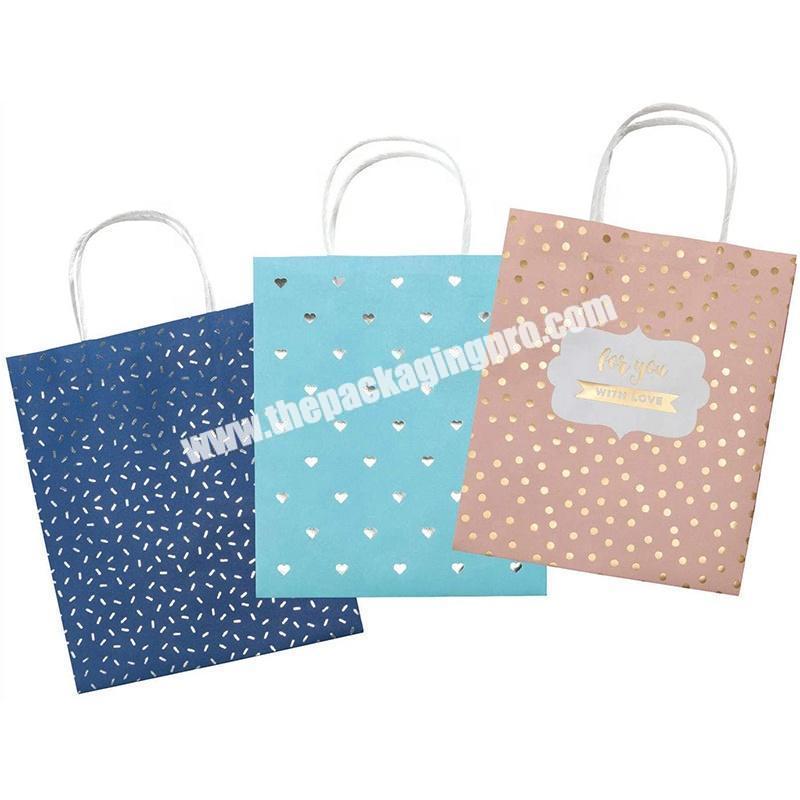 China Manufacture Wholesale Personalized Customized Jewelry Small Paper Gift Paper Bag Brand with Handles