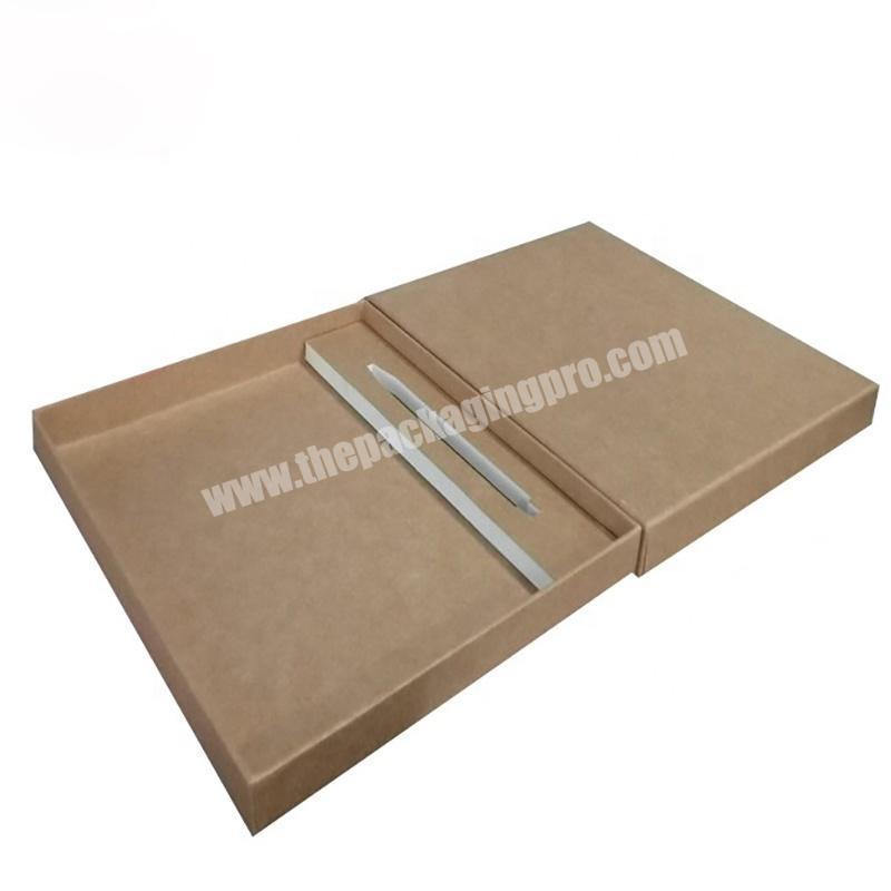 China manufacturer 2019 custom printing cardboard packaging box brown paper gift box
