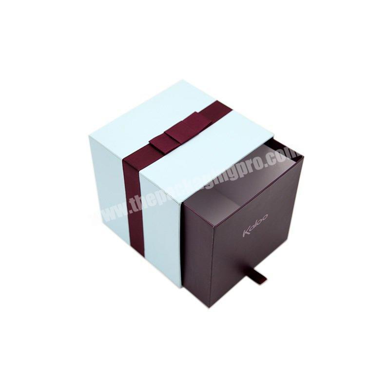 China Manufacturer Cheap Customized Drawer Package Jewelry Box Kraft Paper