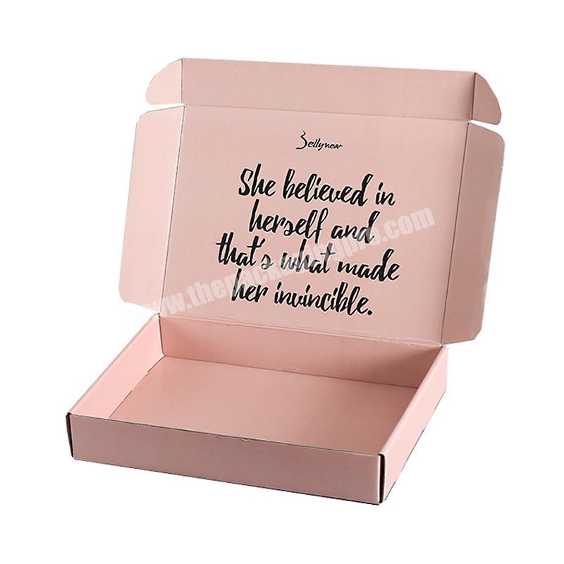 China manufacturer custom cardboard paper montly subscription cosmetic pink gift packaging box