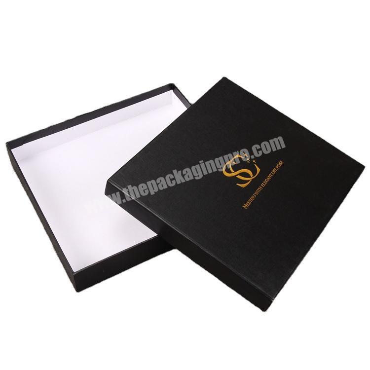 China manufacturer custom gift LID AND BASE BOX surprise gift boxes for gift pack with black