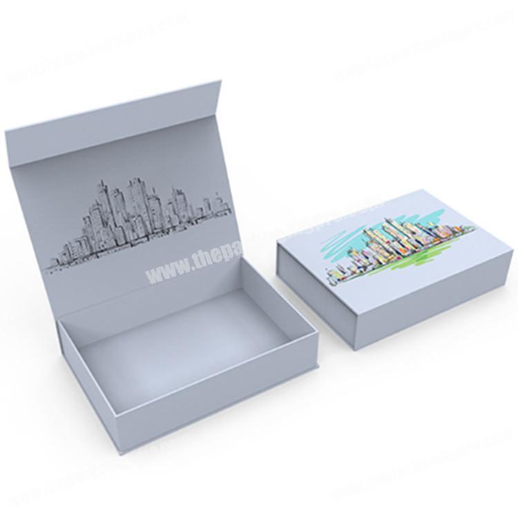 China manufacturer custom prited magnetic folding box for apparel