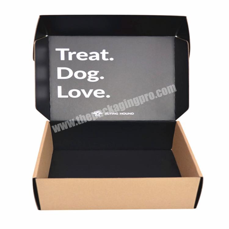 China manufacturer customized recyclable corrugated tea candy clothes shipping packaging kraft paper box flat packaging