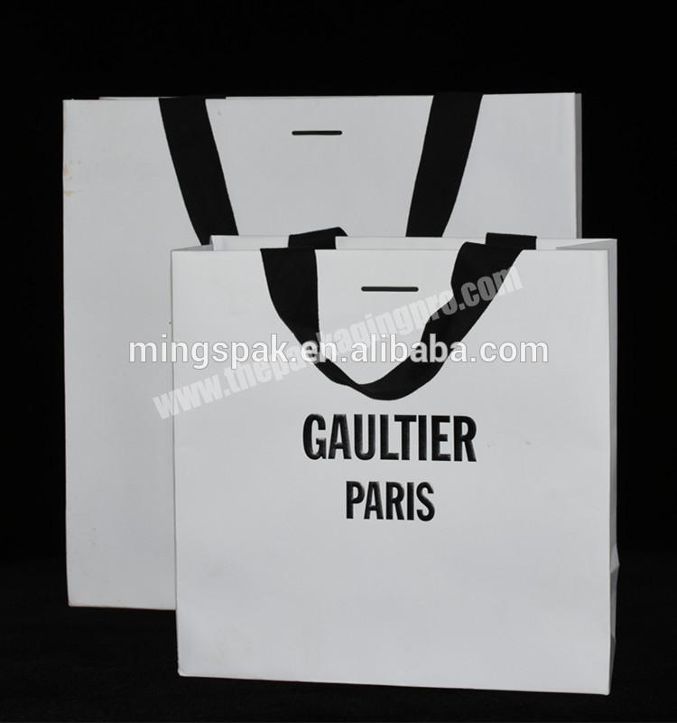 China Manufacturer Handmade hot stamping special Paper luxury Shopping Bag with Handle