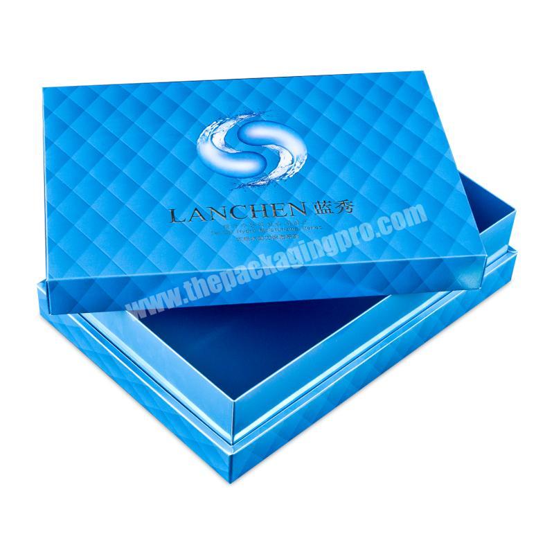 China Manufacturer Luxury Gold Hot Stamping Fancy Design Cosmetic Packing Paper Gift Box With Foam