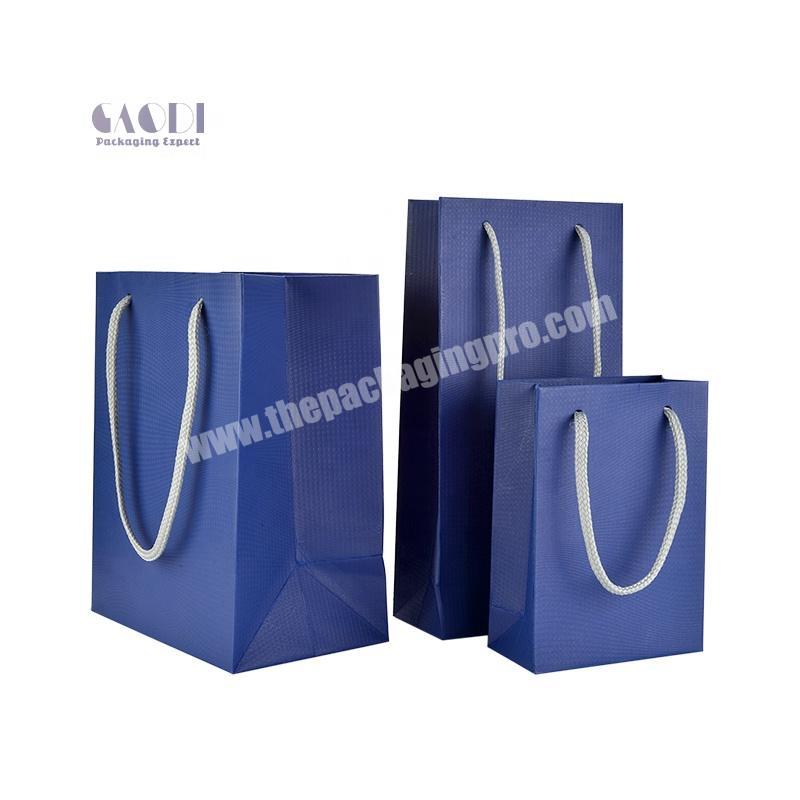 China Manufacturer Personalized Customized Spot Color High Quality Jewelry Packing Paper Gift Bag With Handles