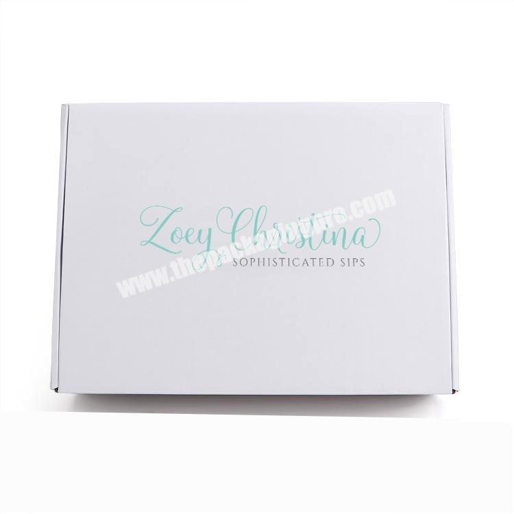 China manufacturer Printed white  mailer box luxury custom wig packaging box carton shipping gift  box for skin care