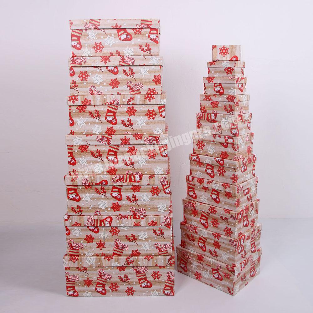 China Manufacturer Rectangle Custom Paper Craft Boxes 18PCS Set